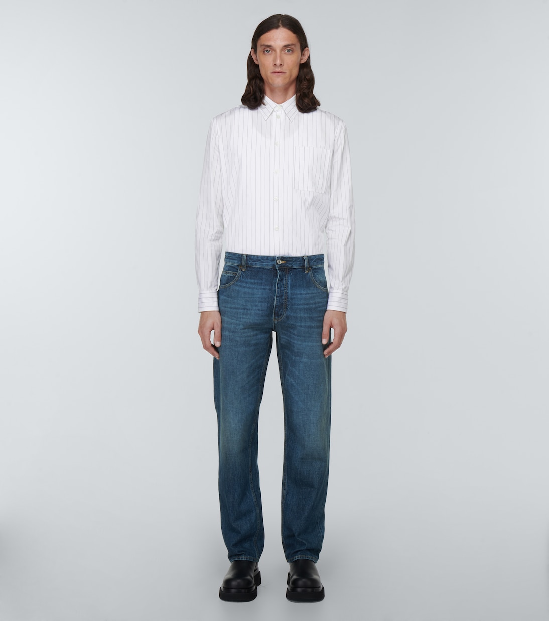 High-Rise Straight Jeans | Bottega Veneta