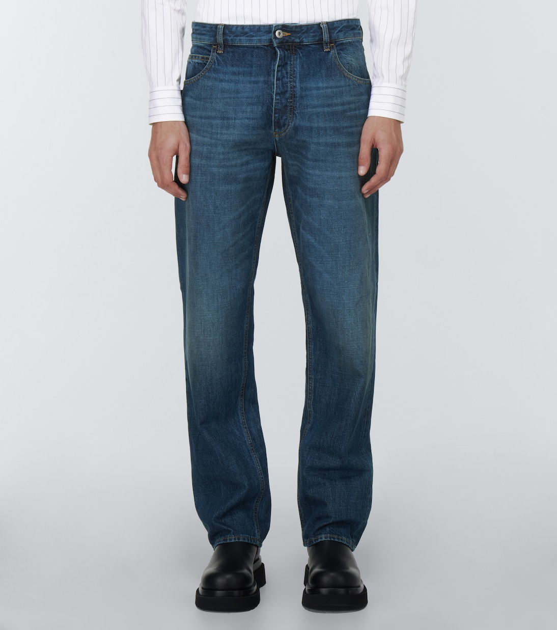 High-Rise Straight Jeans | Bottega Veneta