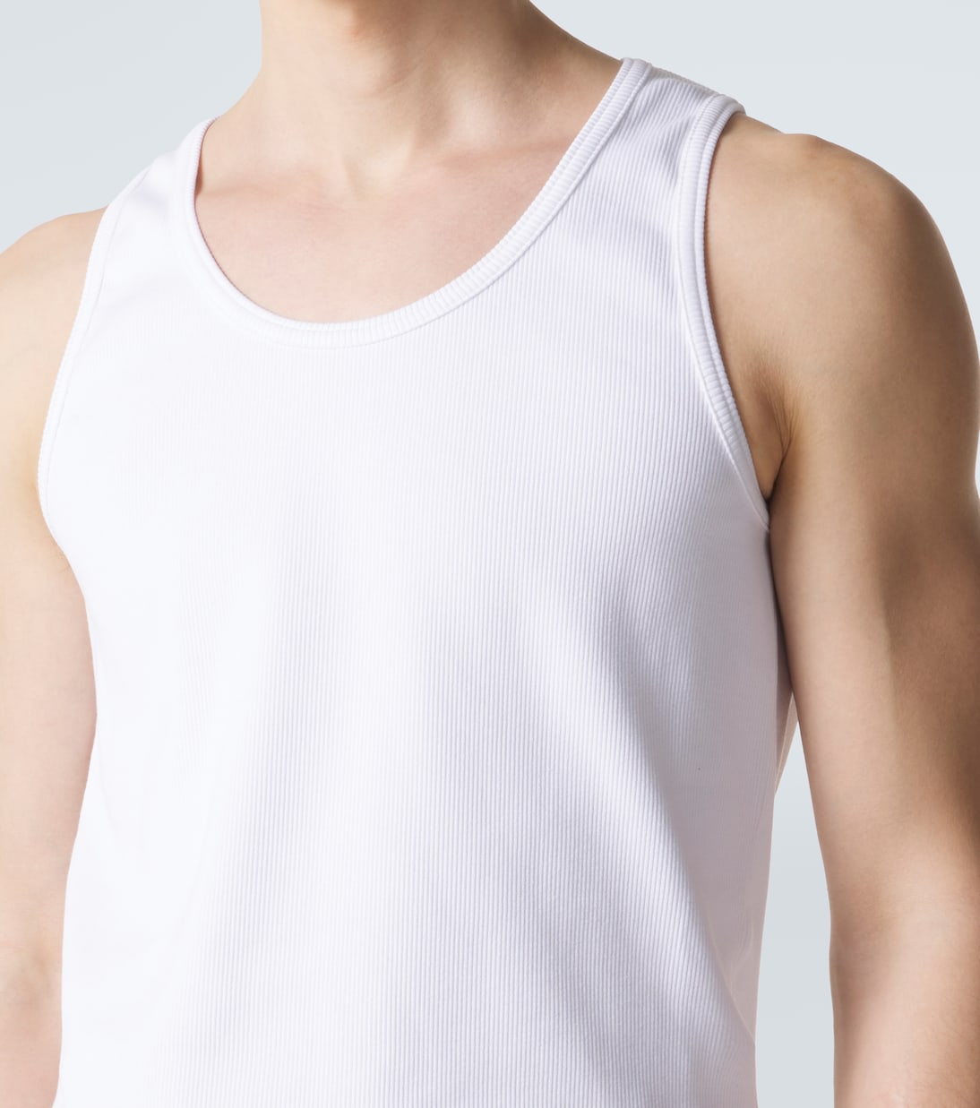 Ribbed-knit cotton-blend tank top | Bottega Veneta