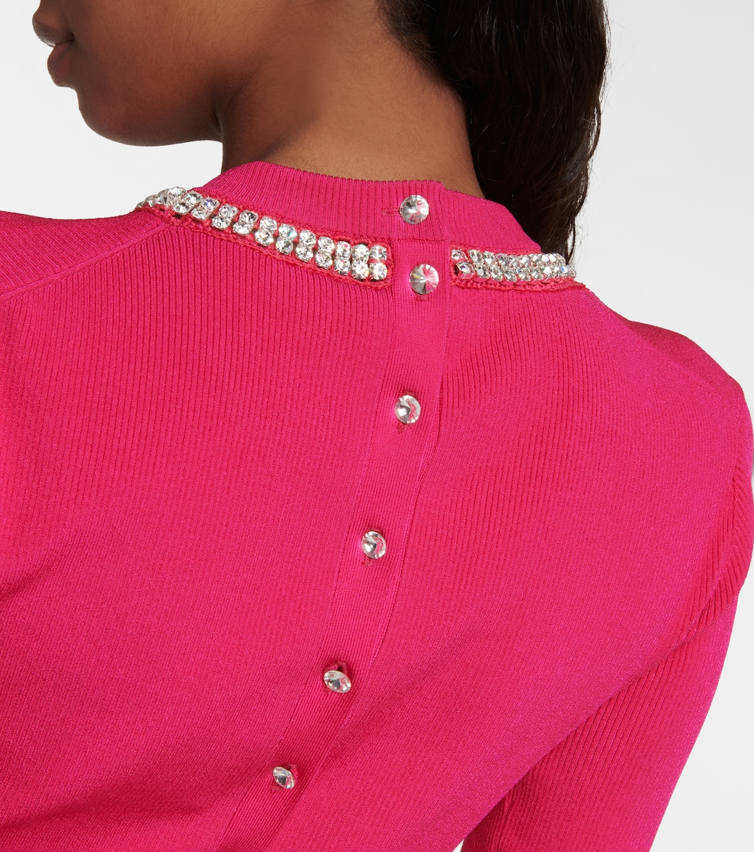Embellished ribbed-knit top | Rabanne
