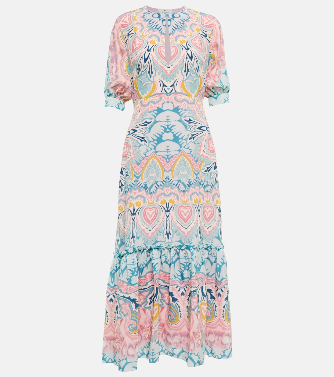 Abito midi in seta con stampa | Etro