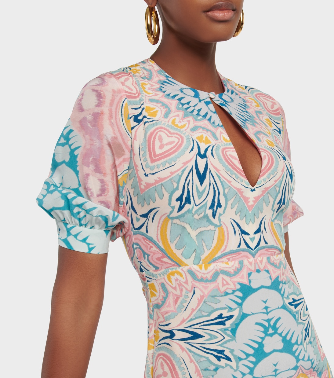 Abito midi in seta con stampa | Etro