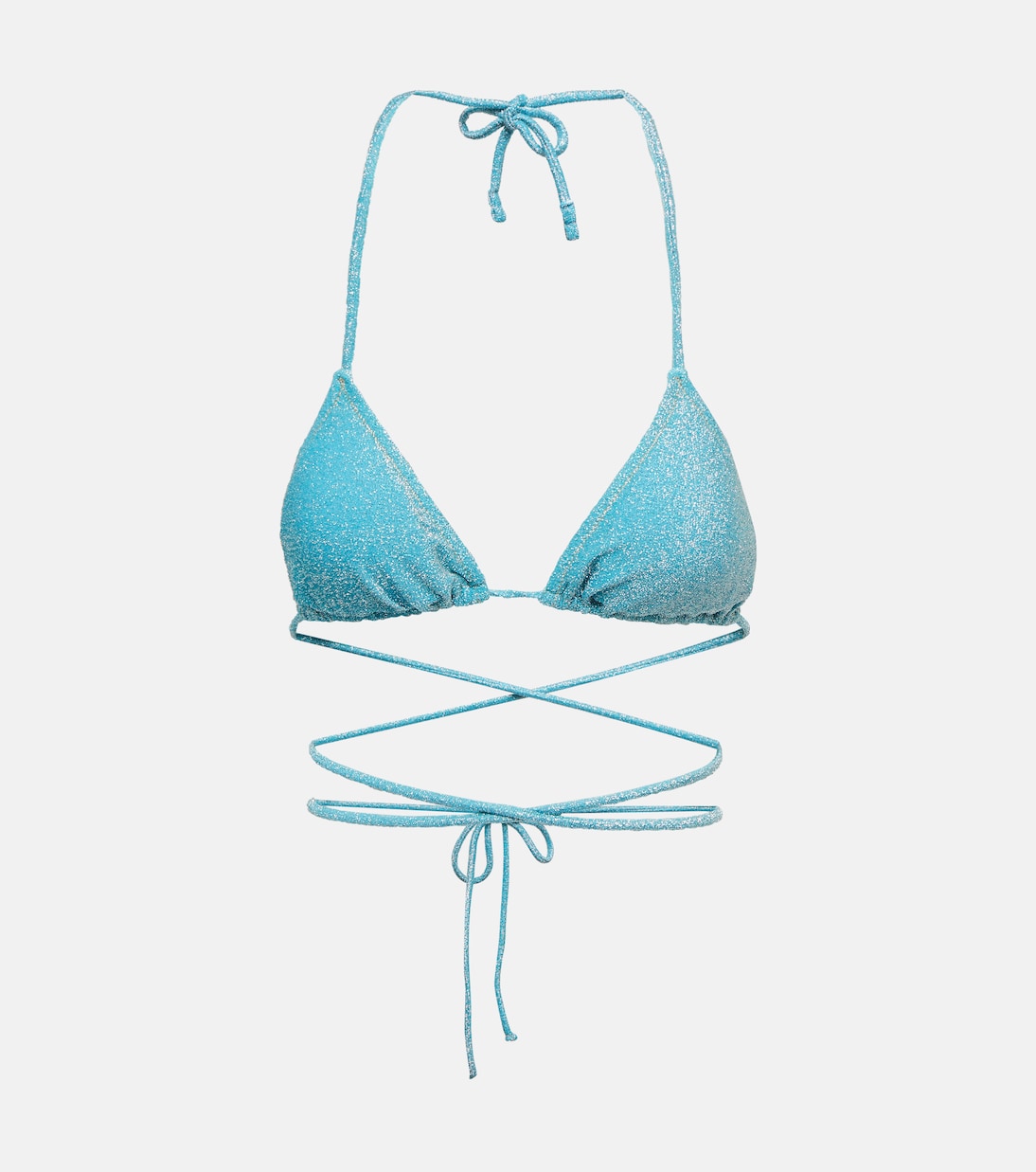 Miami Lurex® triangle bikini top | Reina Olga