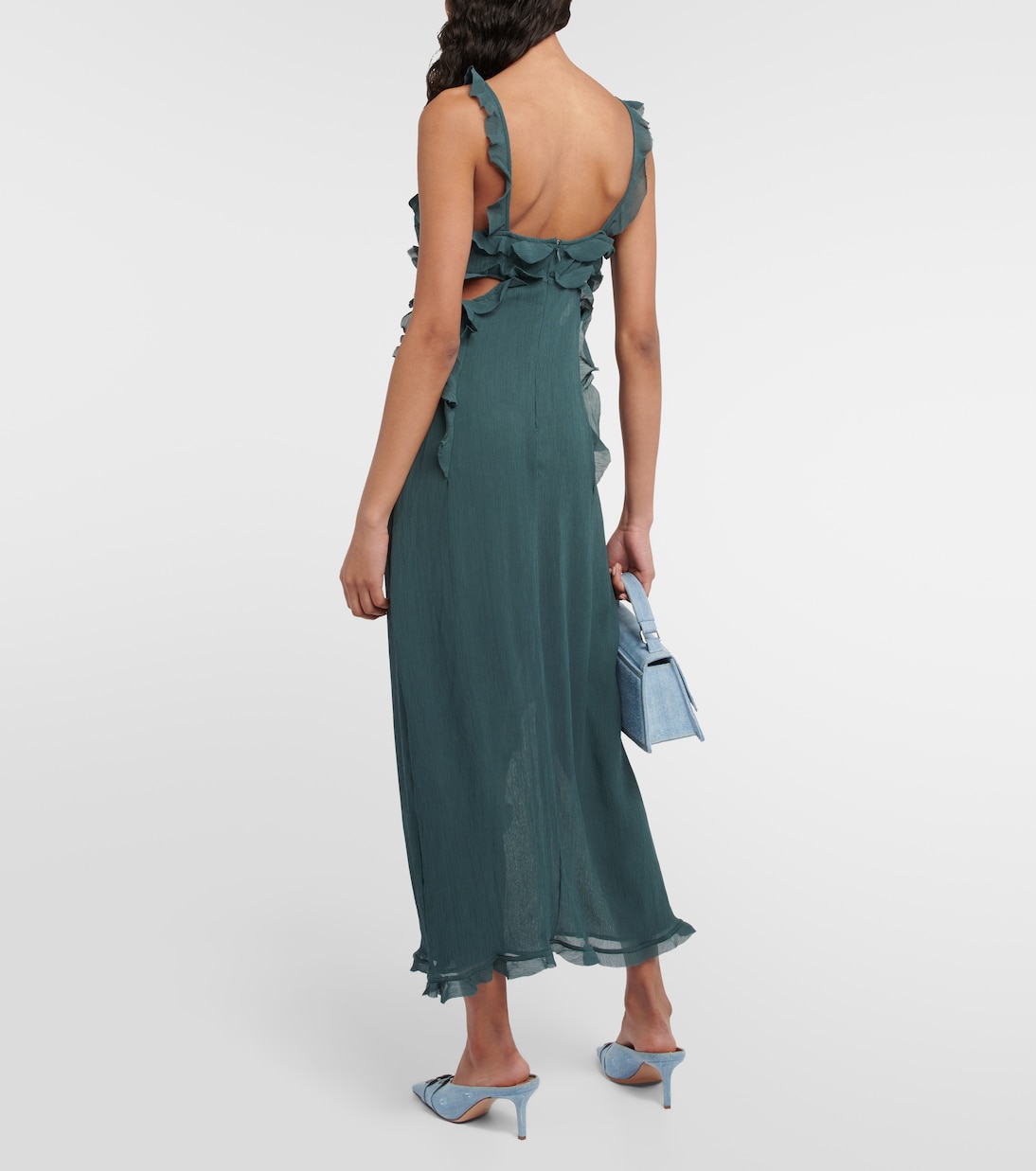 Abito midi in crêpe con cut-out | Acne Studios