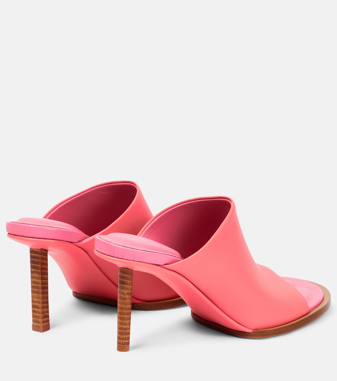 Les Mules Rond Carré leather pumps | Jacquemus