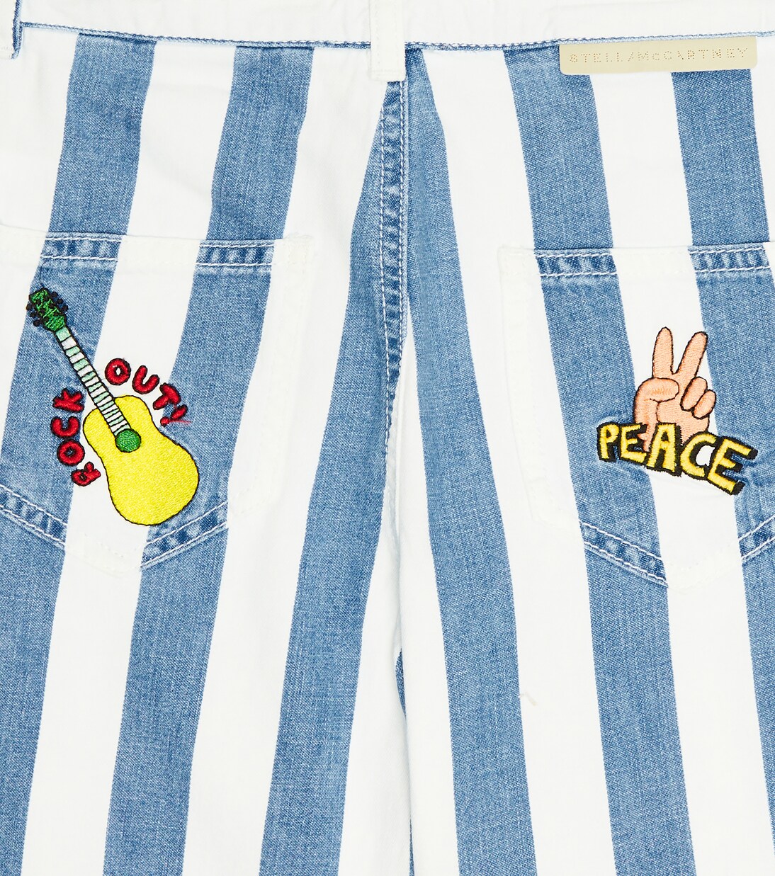 Shorts di jeans a righe | Stella McCartney Kids