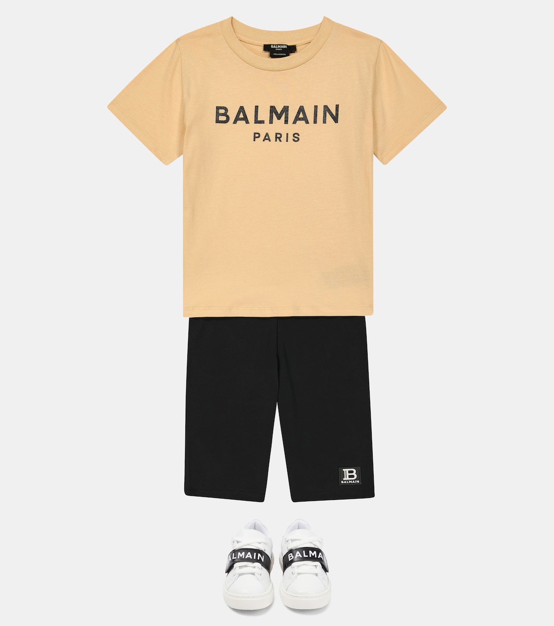 Camiseta de algodón con logo | Balmain Kids