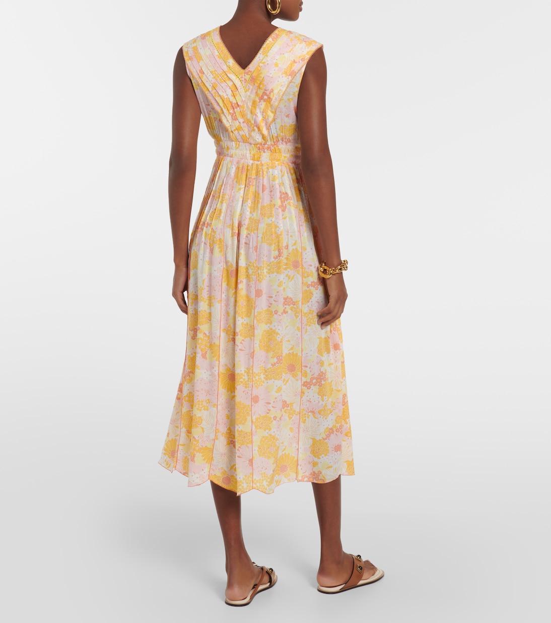 Abito midi Agnes con stampa | Poupette St Barth