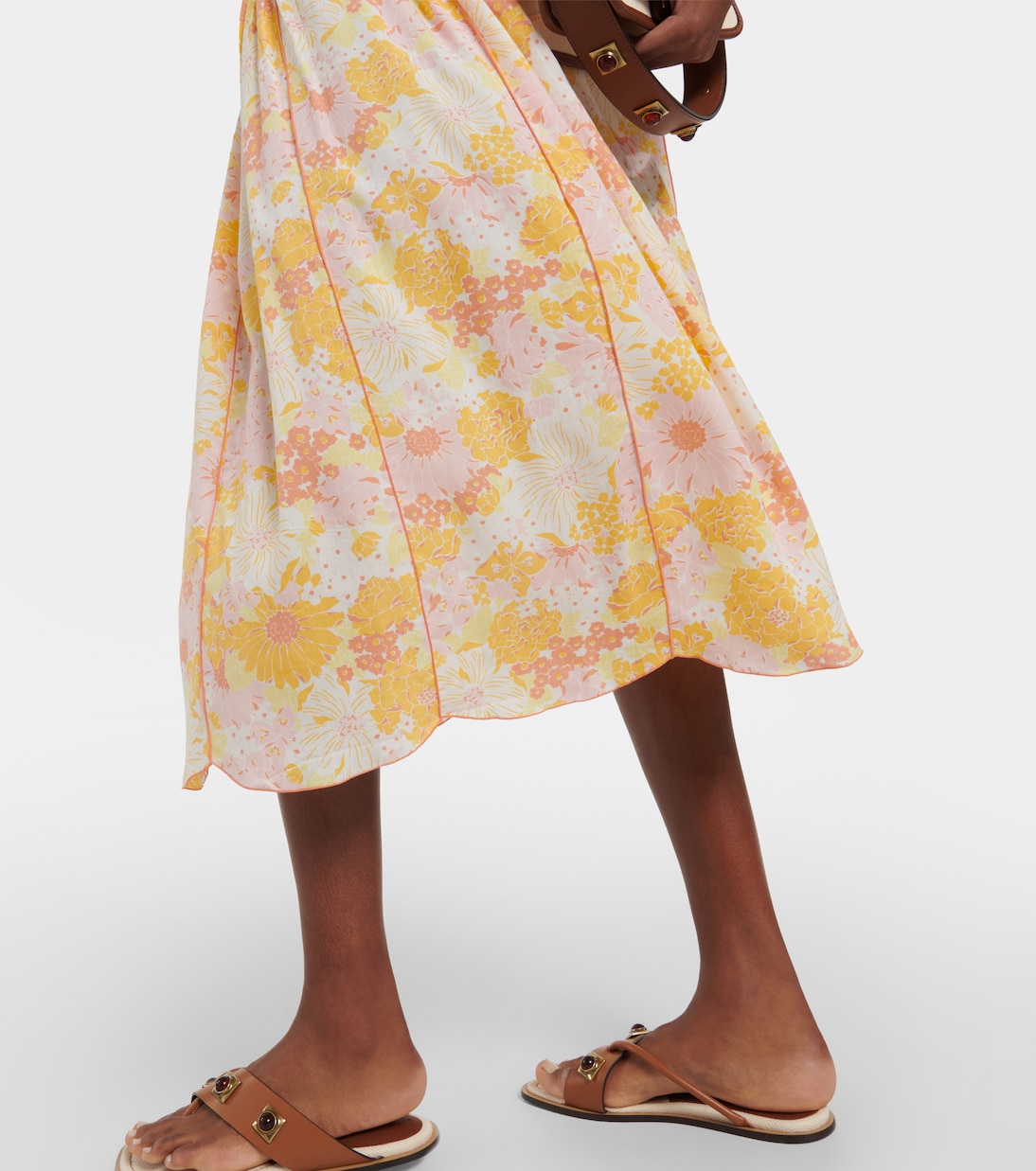 Abito midi Agnes con stampa | Poupette St Barth