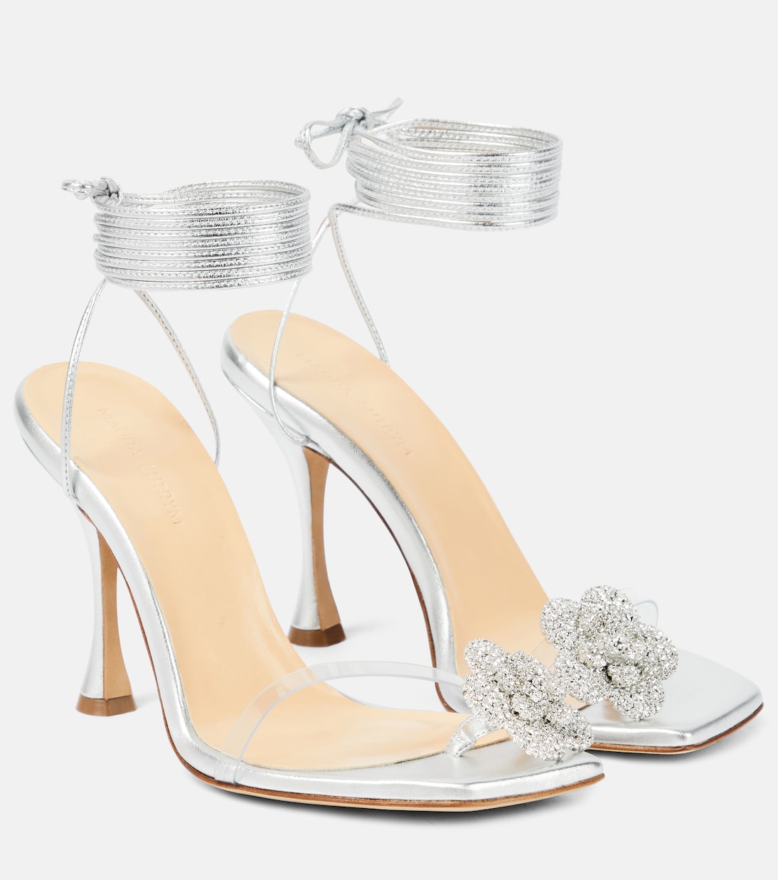 Verzierte Sandalen aus Metallic-Leder | Magda Butrym