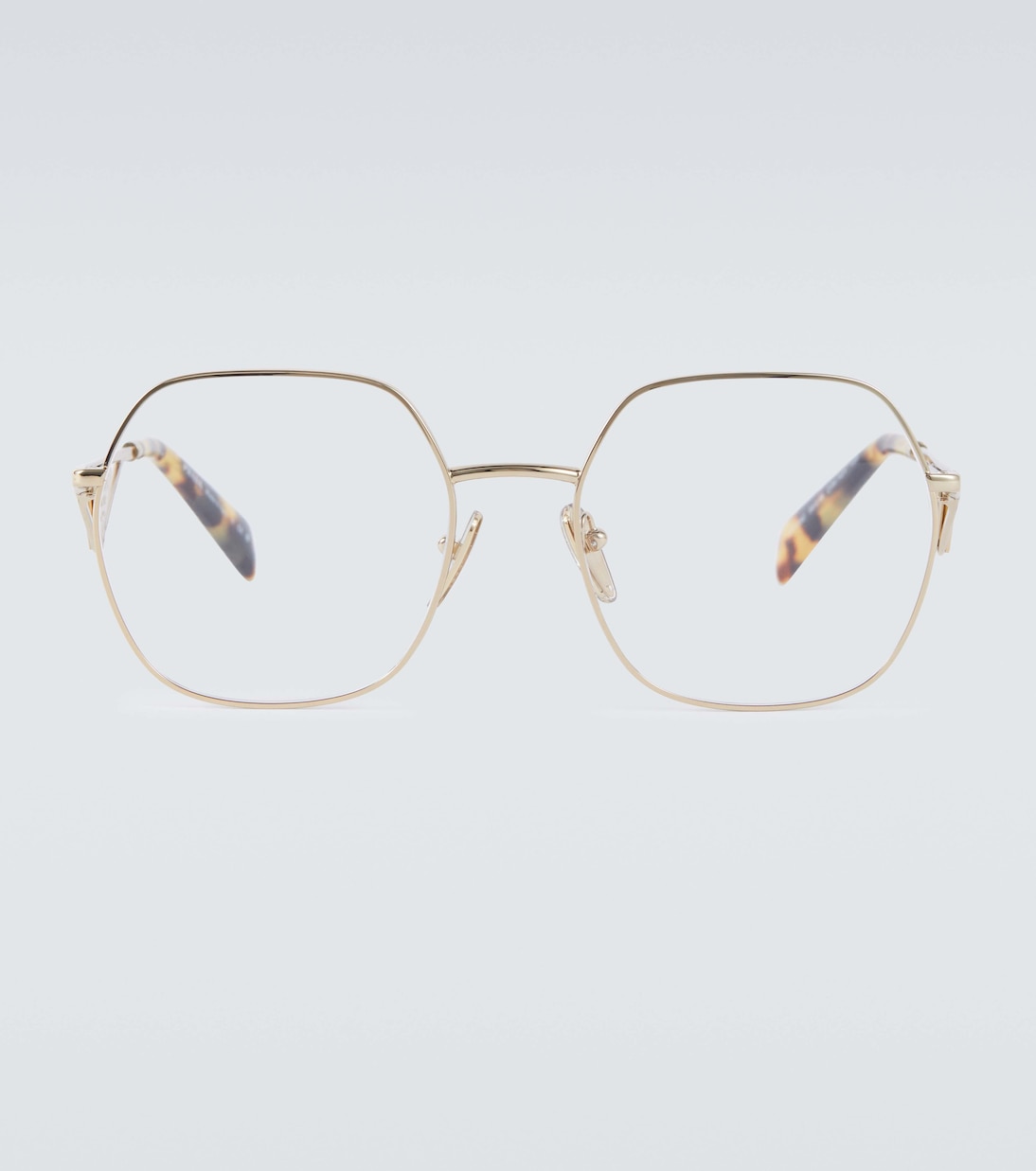 Prada glasses gold frame outlet