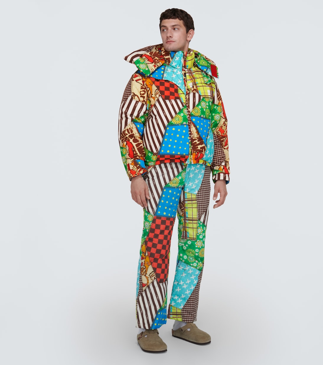 Printed cotton-blend down jacket | ERL