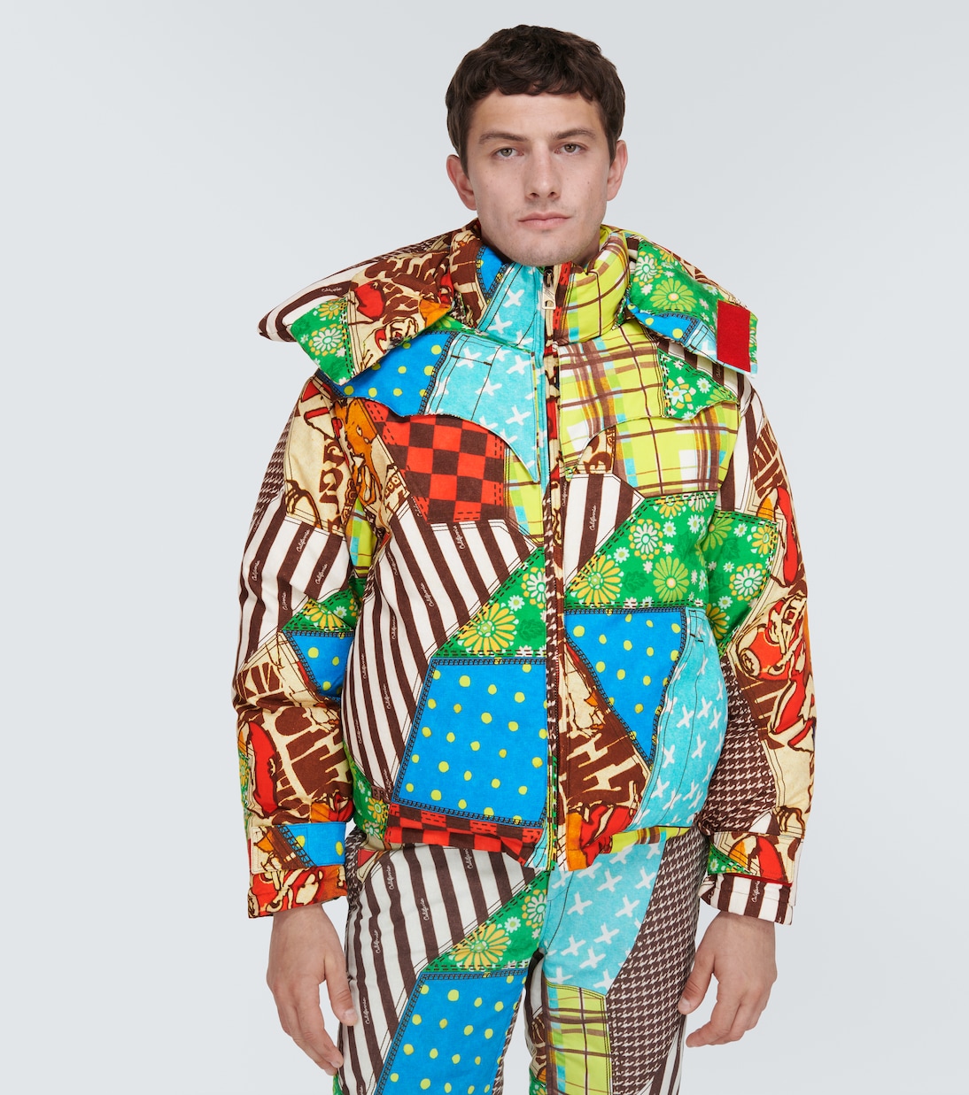 Printed cotton-blend down jacket | ERL