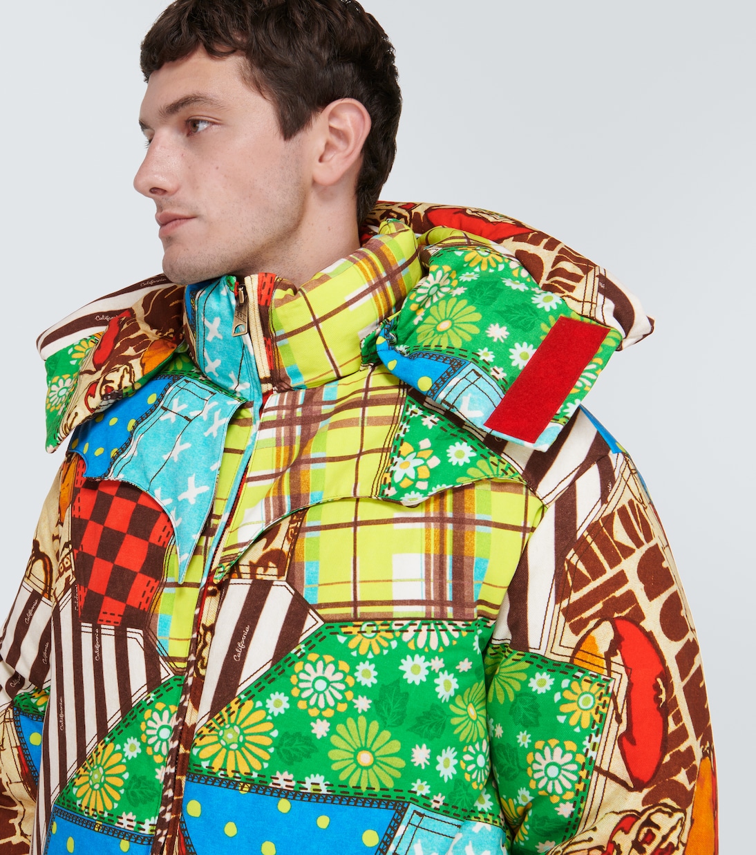 Printed cotton-blend down jacket | ERL