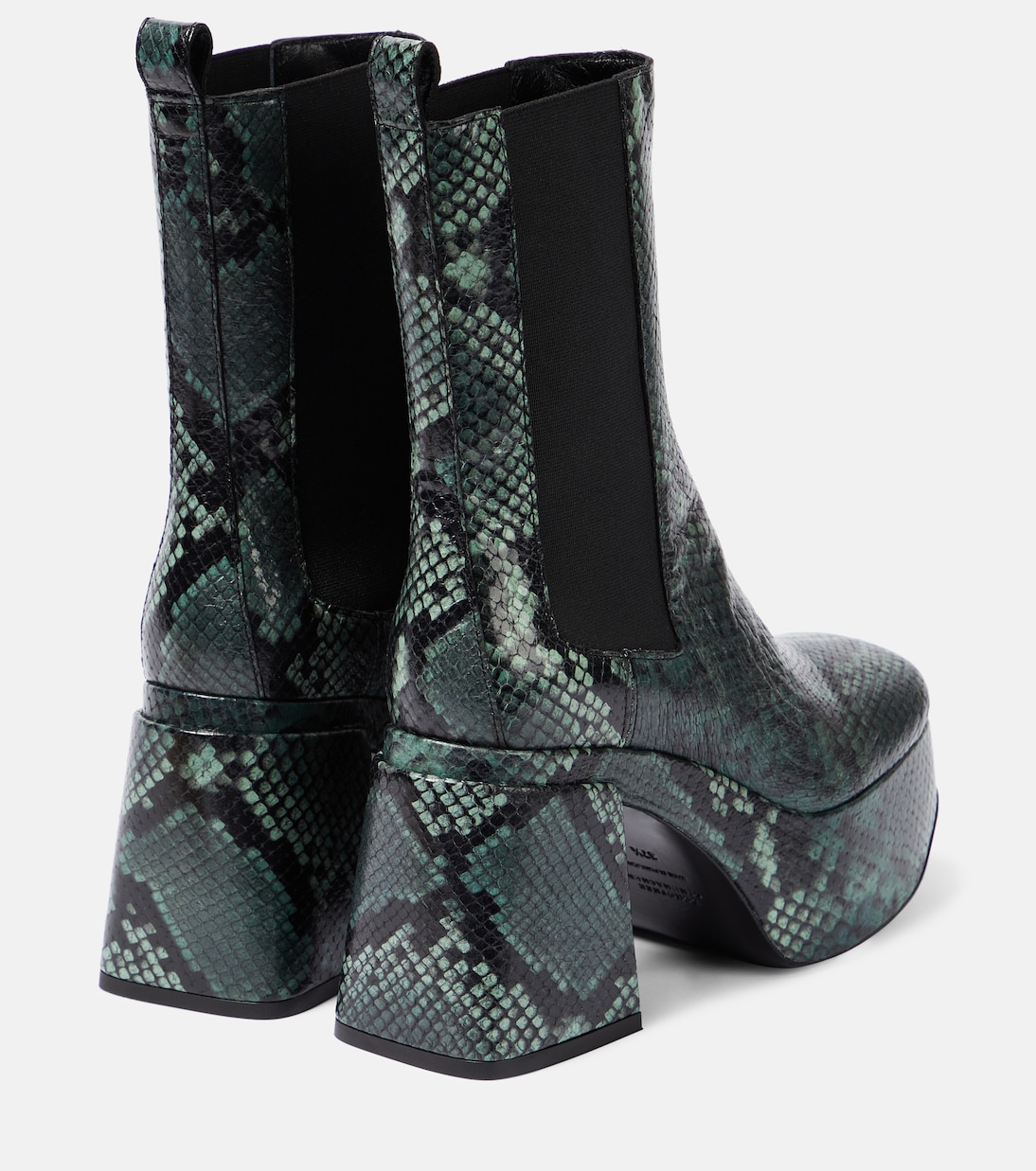 Snake-printed leather Chelsea boots | Dorothee Schumacher