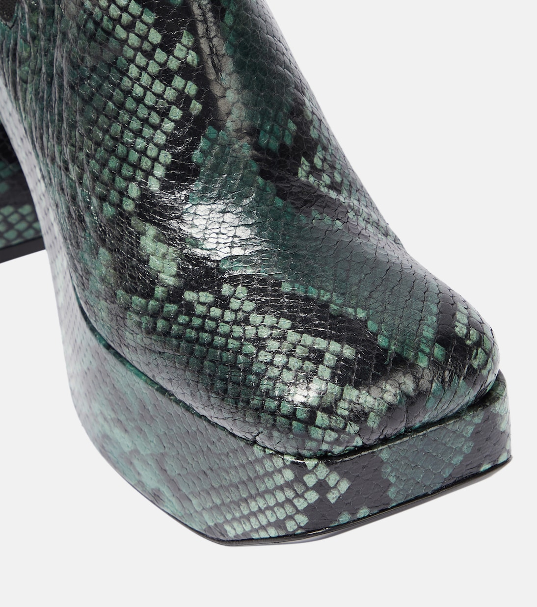 Snake-printed leather Chelsea boots | Dorothee Schumacher