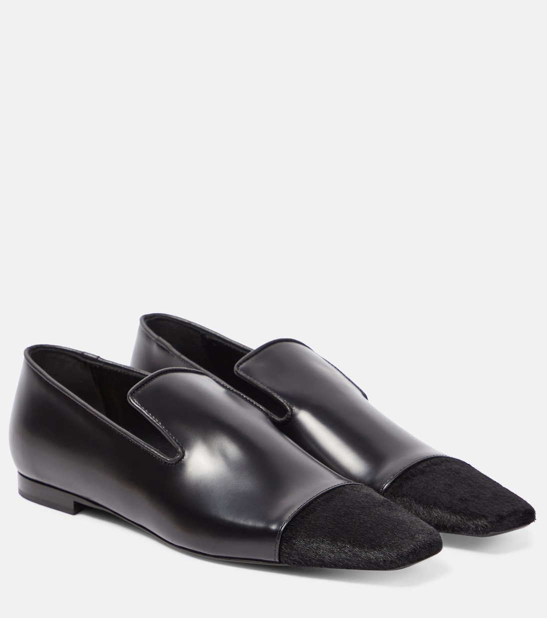 Loafers aus Leder und Kalbshaar | Toteme