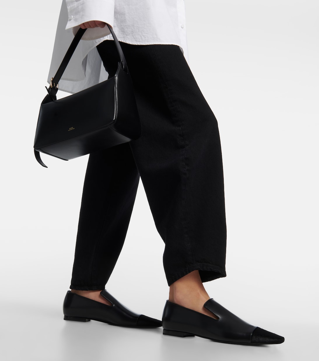 Loafers aus Leder und Kalbshaar | Toteme
