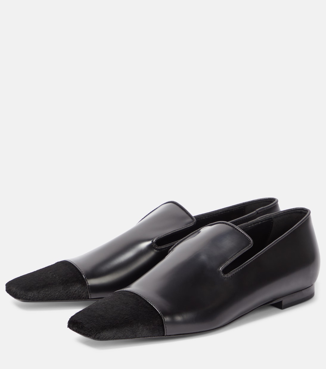 Loafers aus Leder und Kalbshaar | Toteme