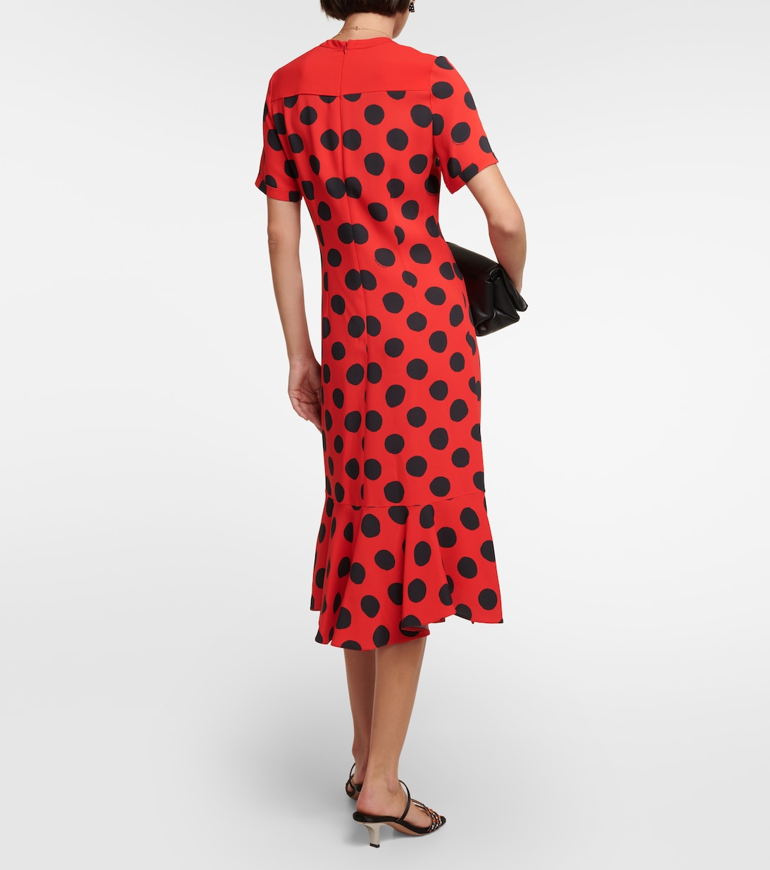 Polka dot cady midi dress | Marni