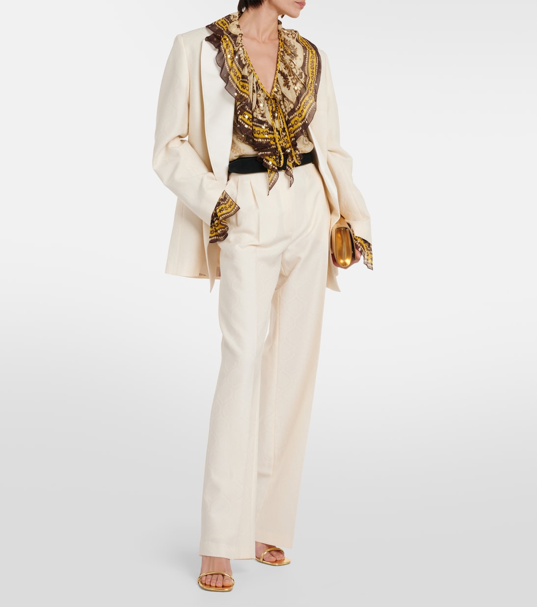 Blusa in misto seta con stampa | Etro