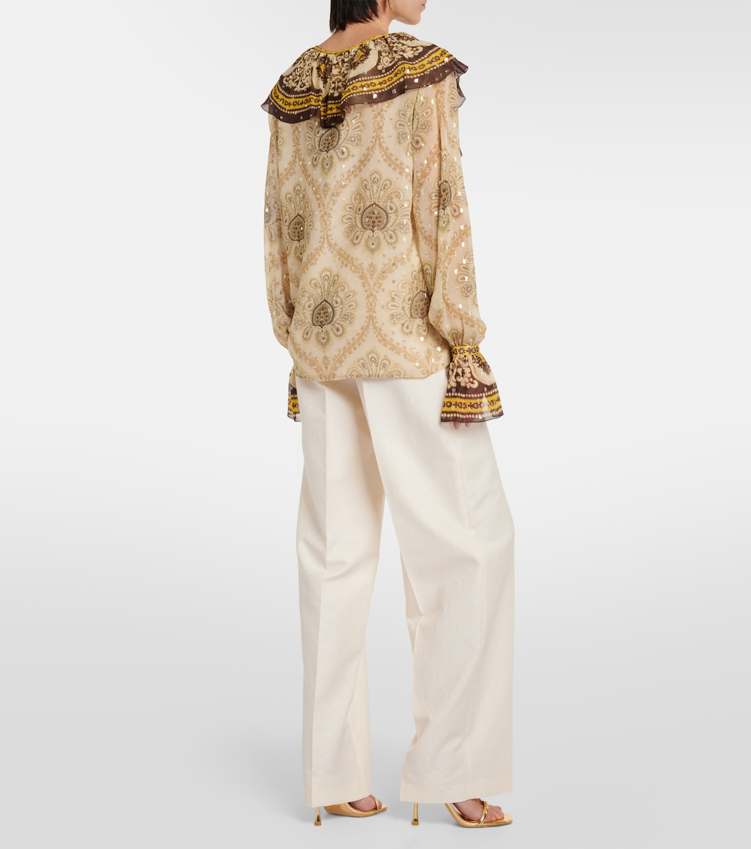 Blusa in misto seta con stampa | Etro