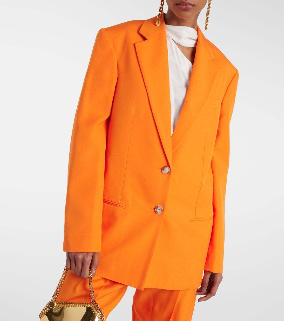 Blazer monopetto in crêpe | Stella McCartney