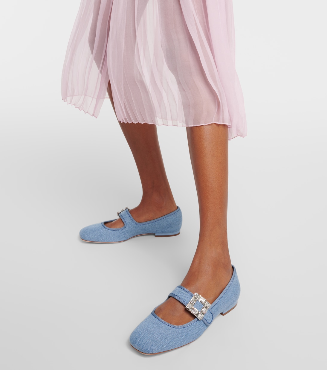 Ballerinas Très Vivier Strass Buckle Babies | Roger Vivier