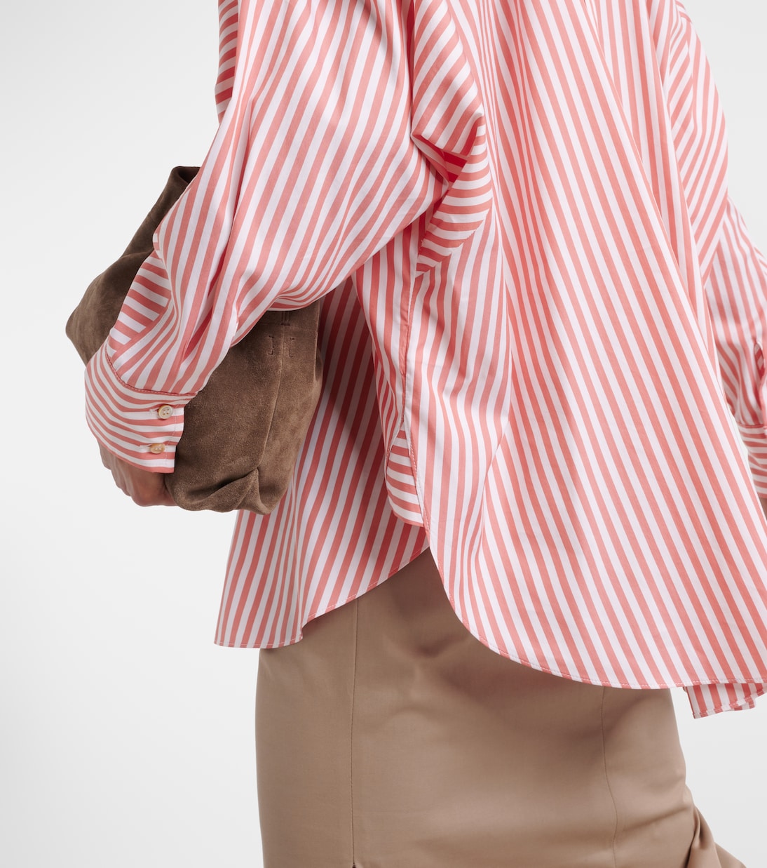 Oversize-Hemd aus Baumwolle und Seide | Brunello Cucinelli