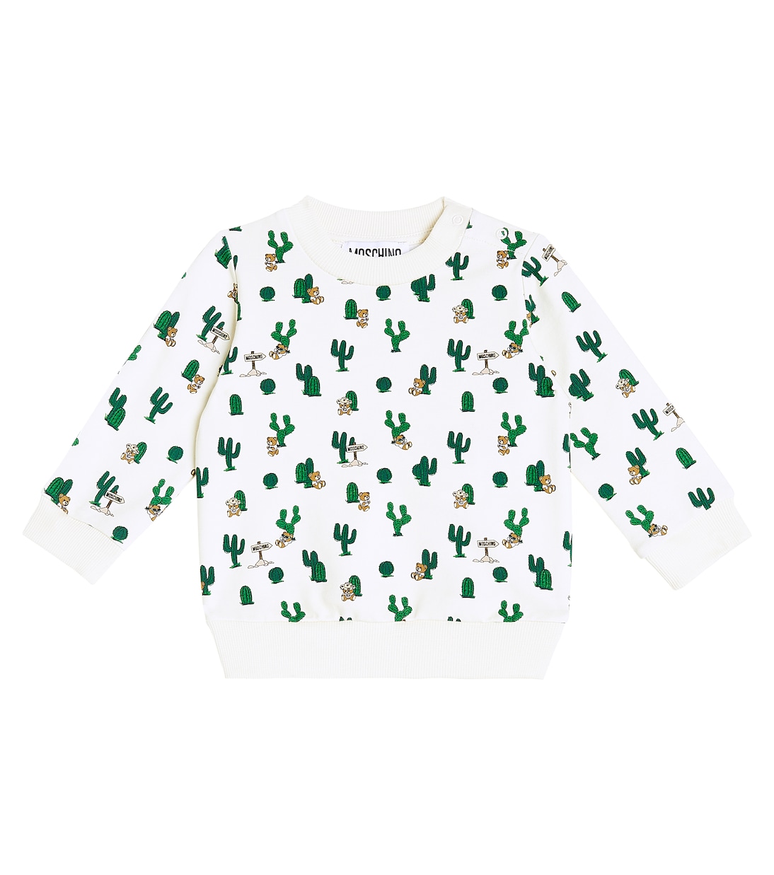 Bebé - sudadera de algodón estampada | Moschino Kids
