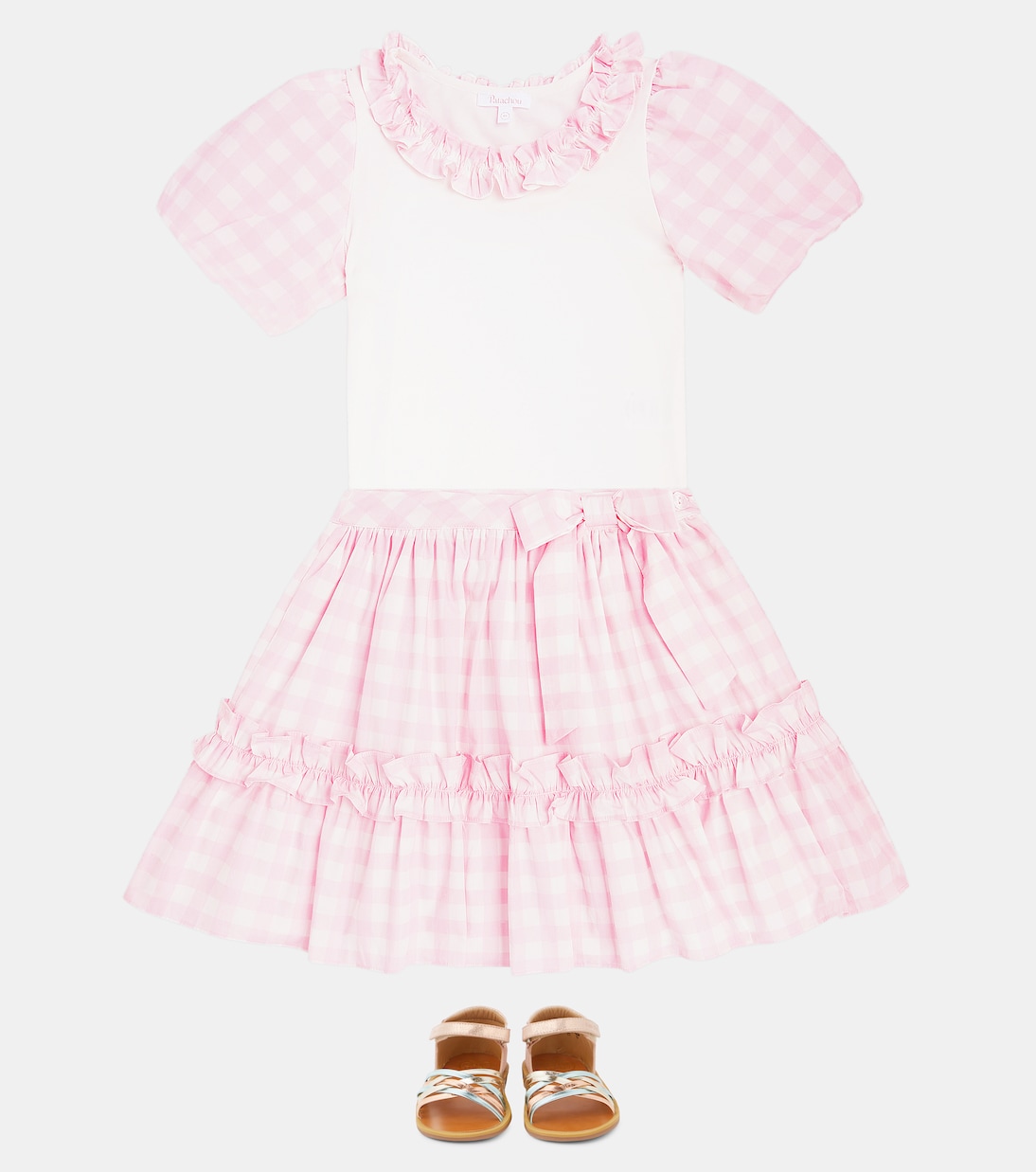 Sandali Poppy Lux in pelle e suede | Pom d'Api