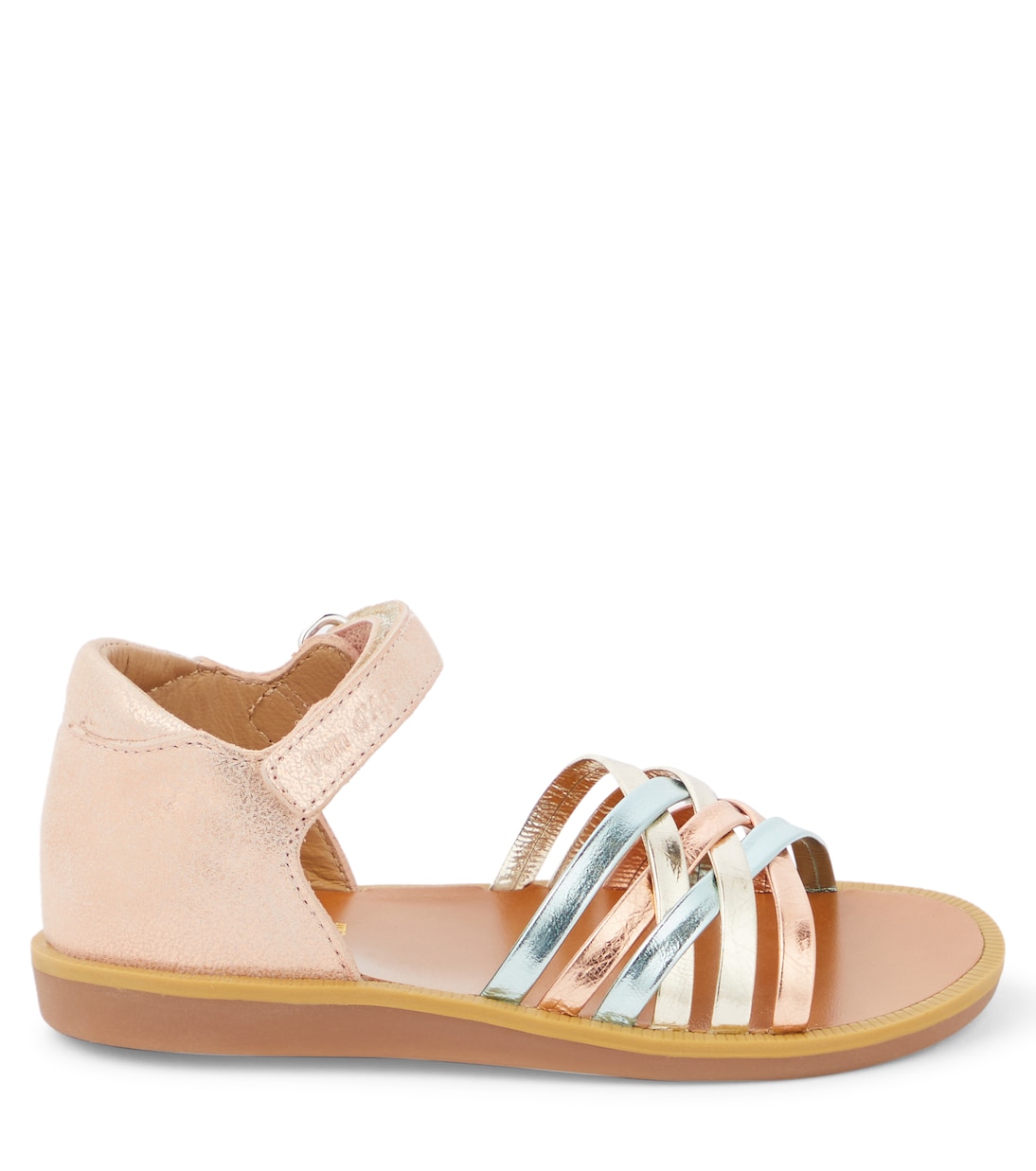 Sandali Poppy Lux in pelle e suede | Pom d'Api