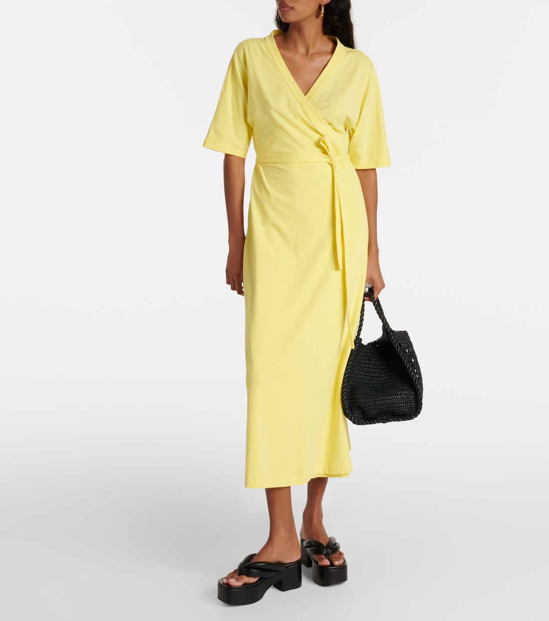 Pisano cotton-blend midi dress | Max Mara