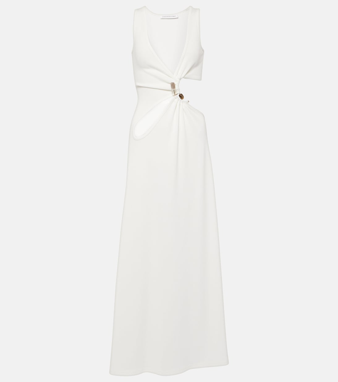 Stone Cavern ribbed-knit cutout maxi dress | Christopher Esber