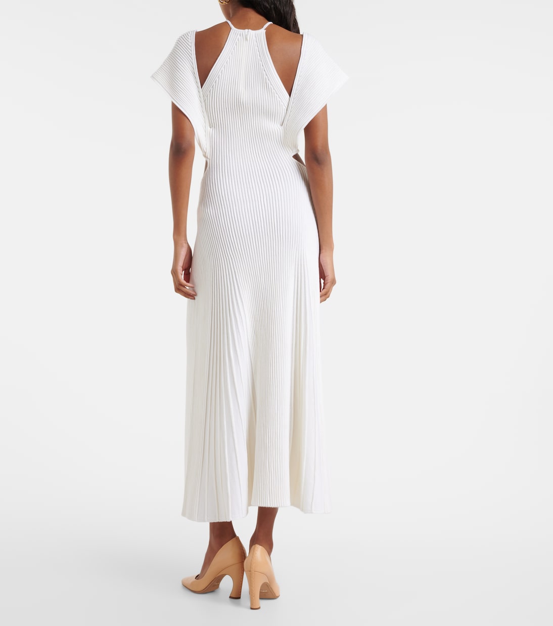 Abito lungo in lana con cut-out | Chloé