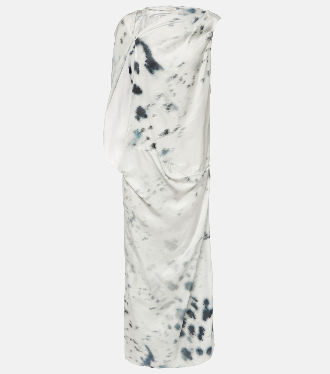 Abito midi in raso con stampa | Jacques Wei