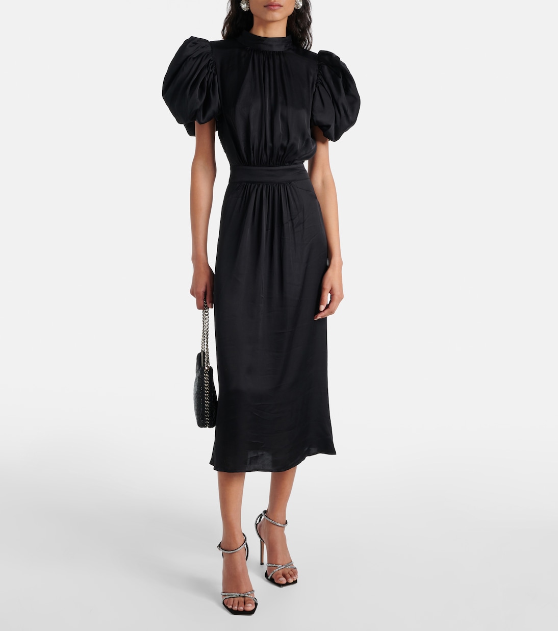 Dawnana embellished puff-sleeve gown | Rotate