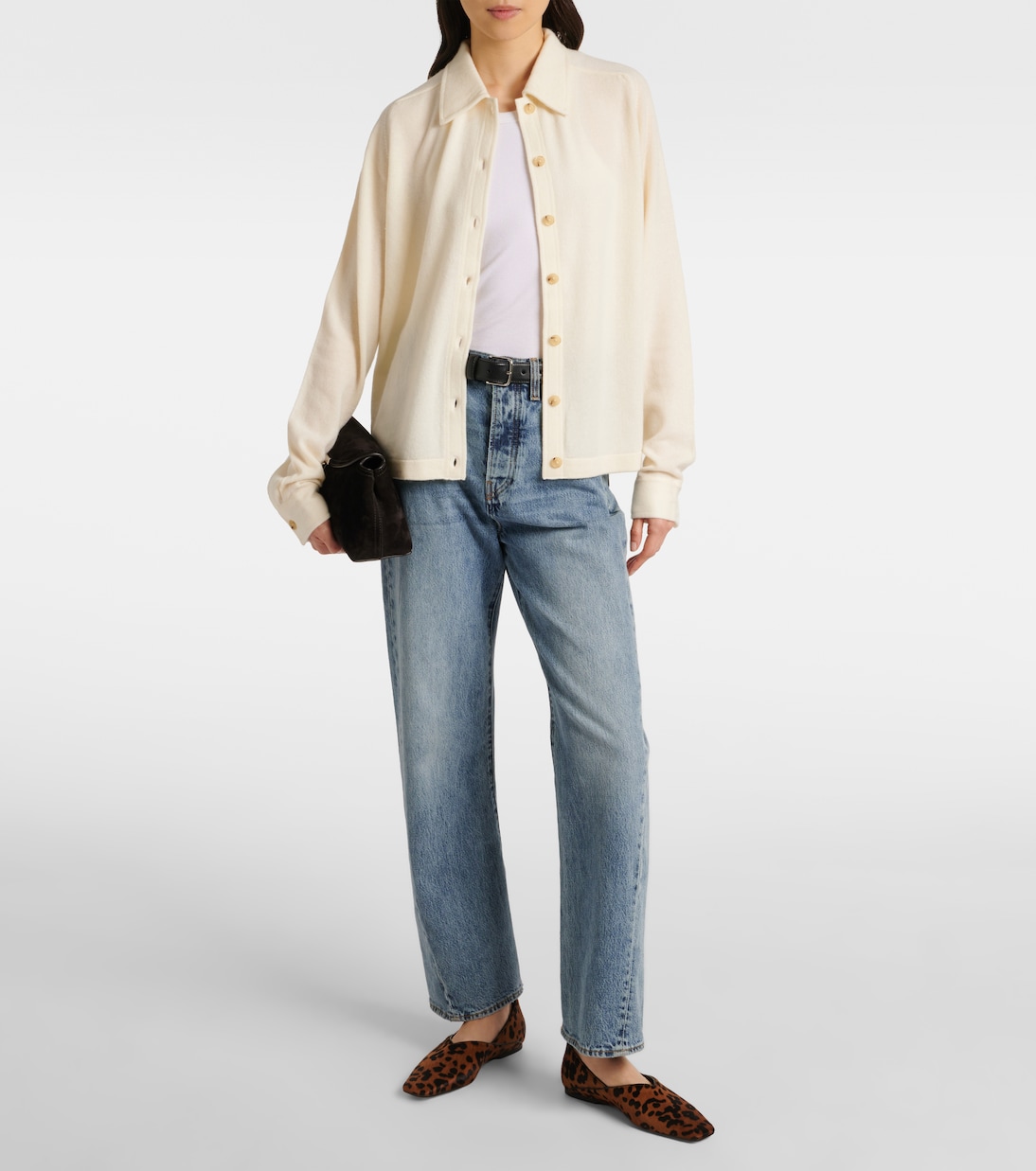 Everyday calf hair slip-on shoes | Toteme