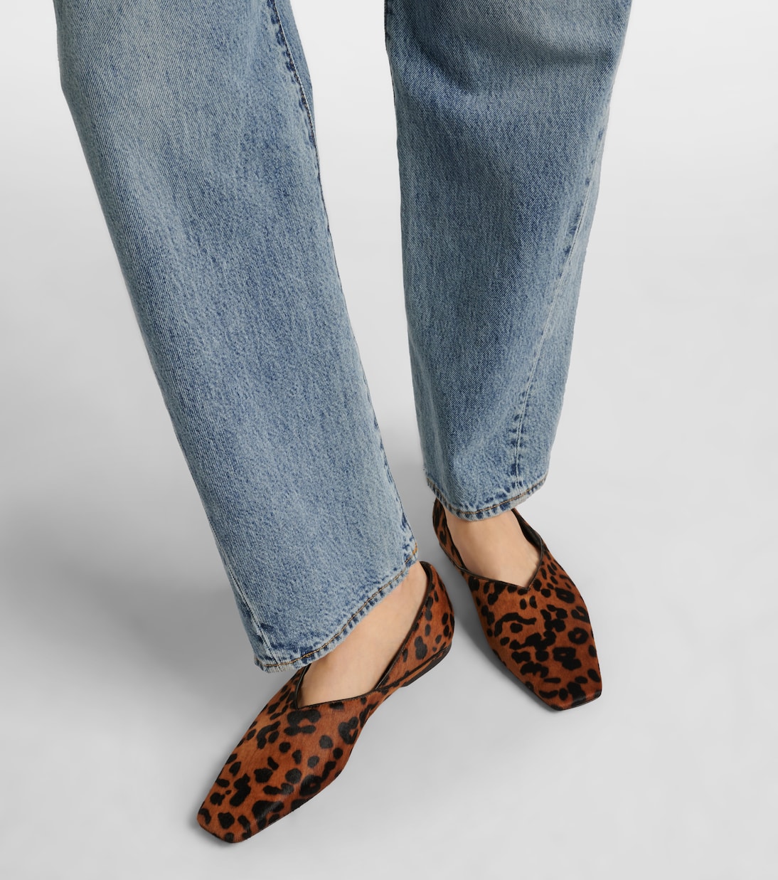 Everyday calf hair slip-on shoes | Toteme