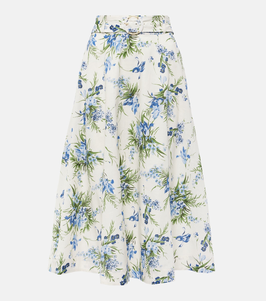 Falda midi Arwen de algodón floral | Veronica Beard