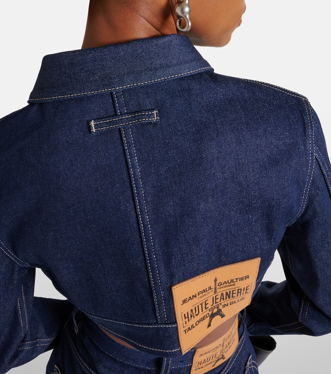 Chaqueta cropped Conical de denim | Jean Paul Gaultier