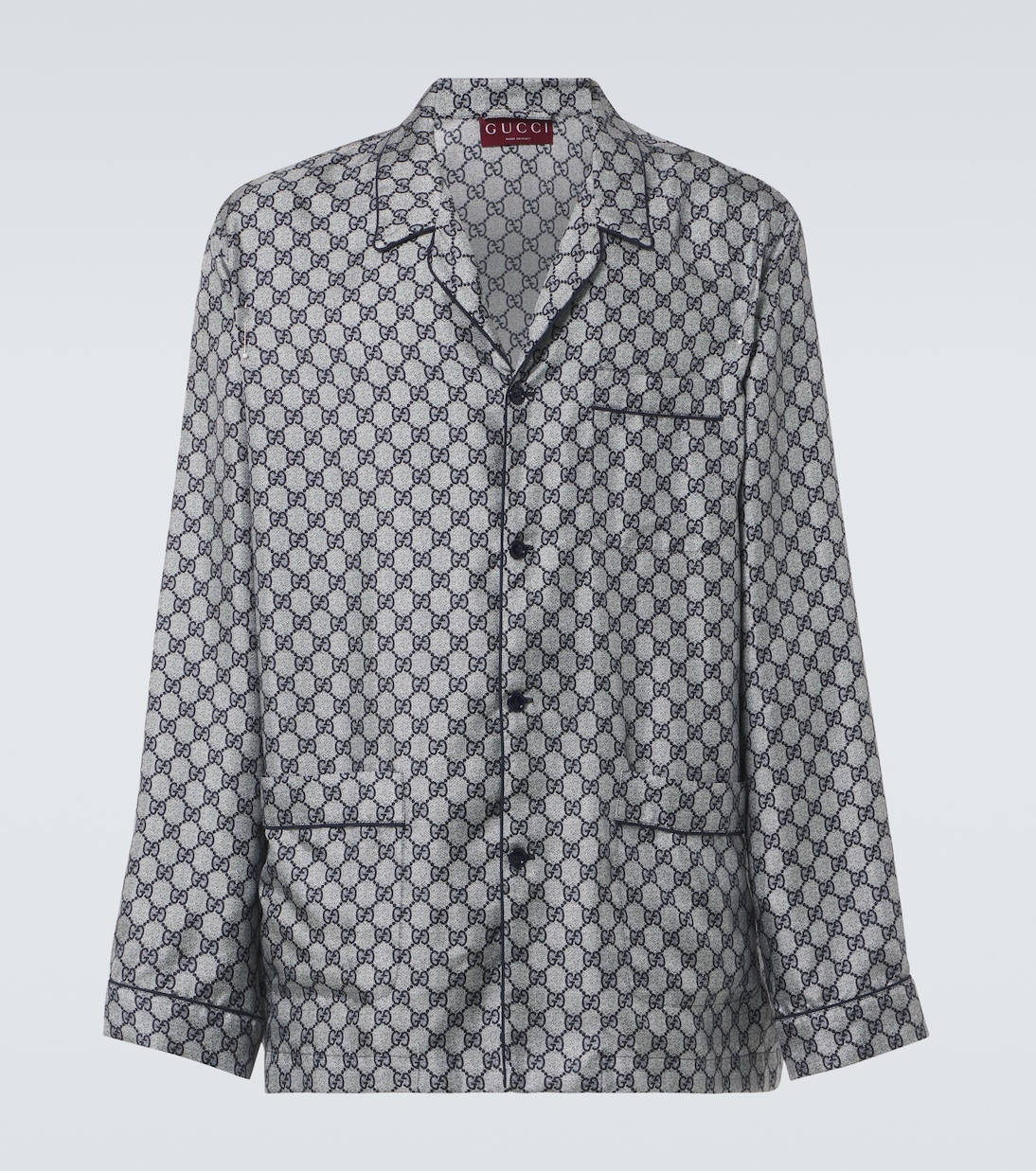 Camicia in seta GG | Gucci