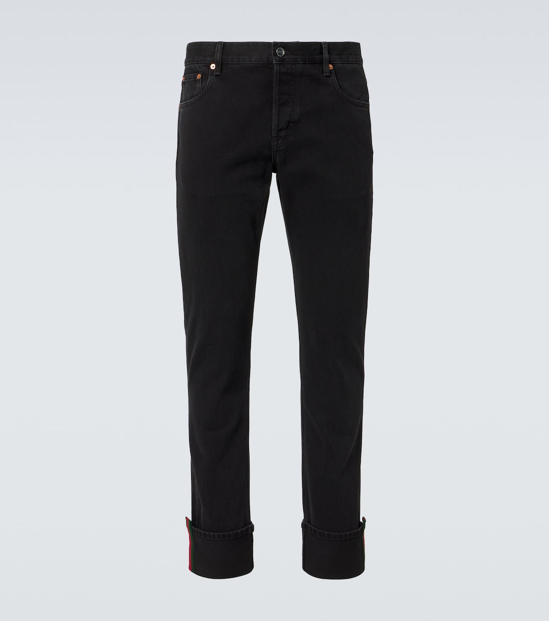 Gucci Web skinny jeans in grey Gucci Mytheresa