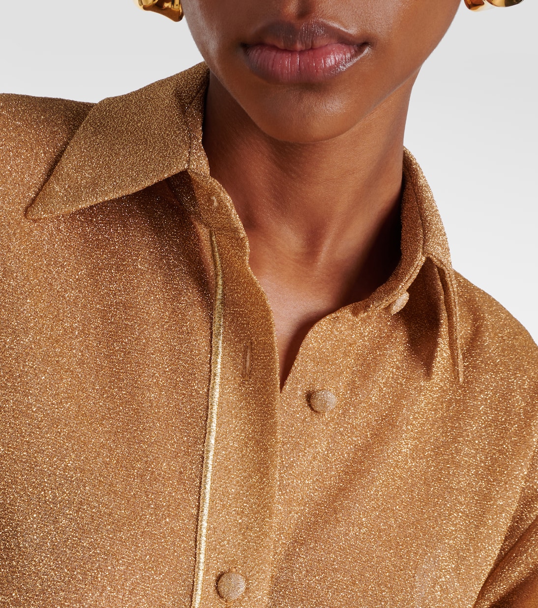 Camisa Lumière de lamé | Oséree