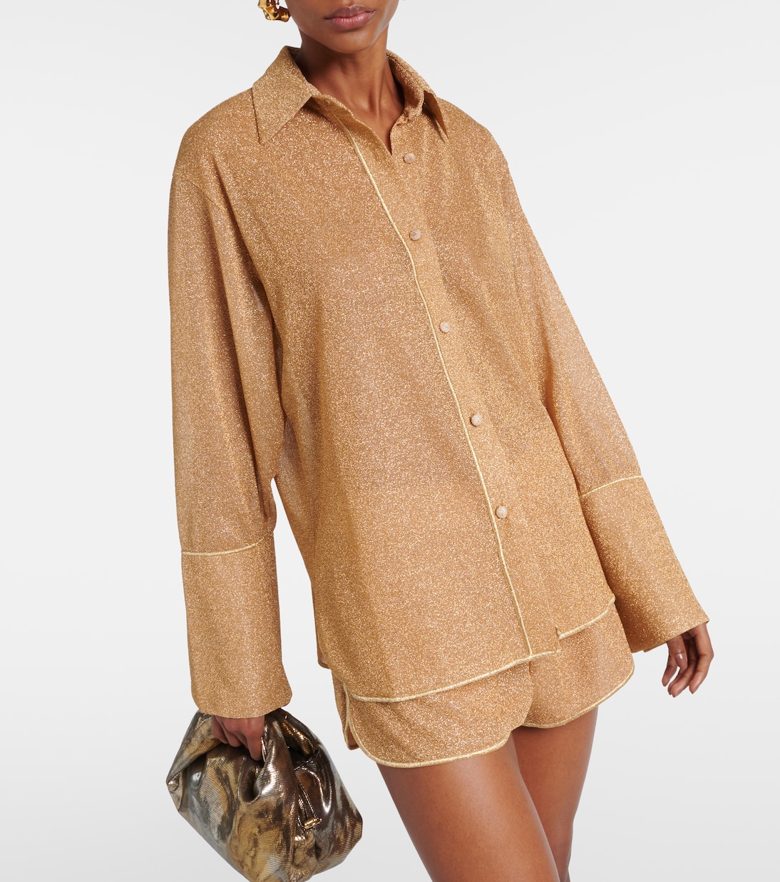 Camisa Lumière de lamé | Oséree