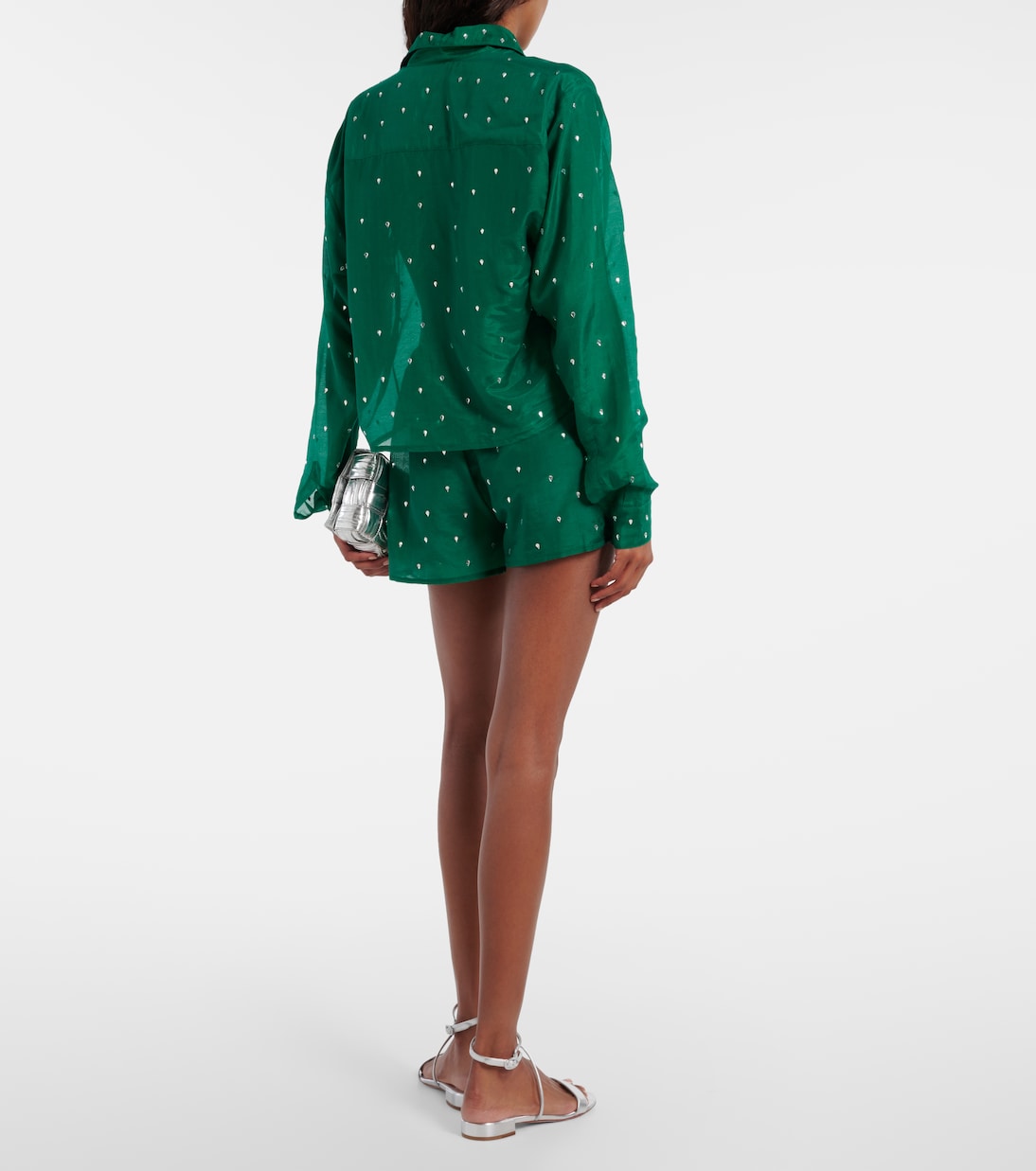 Shorts Gem in cotone e seta | Oséree