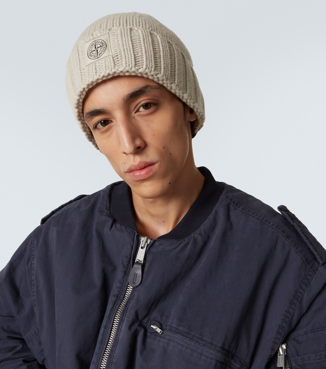 Compass virgin wool beanie | Stone Island