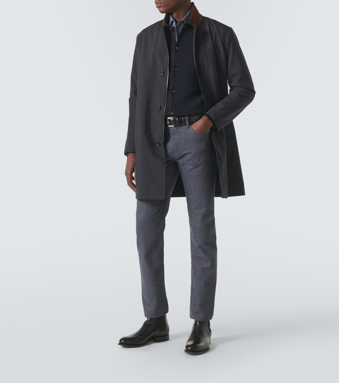 Cardigan in lana a coste | Loro Piana