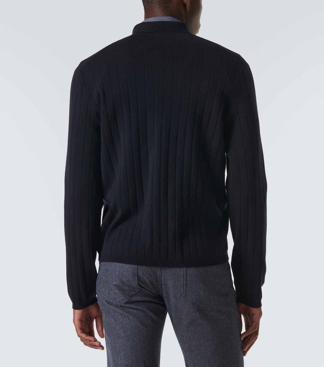 Cardigan in lana a coste | Loro Piana