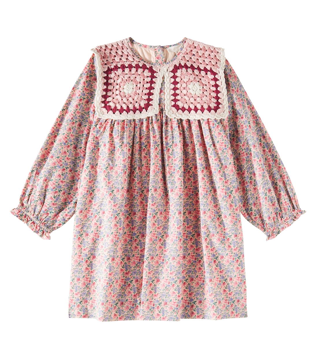 Abito Warise in cotone e crochet | Louise Misha